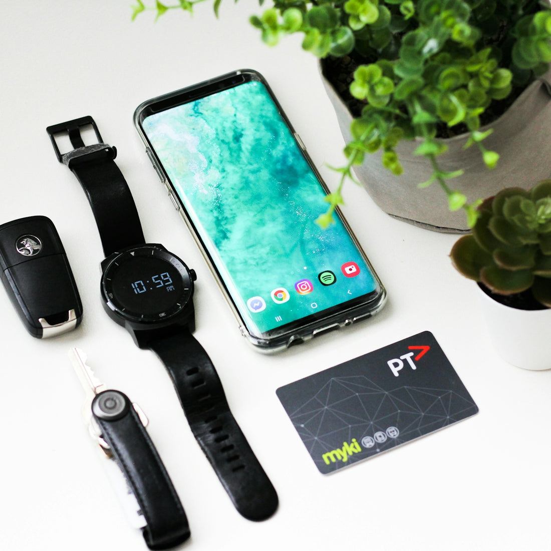 black Android smartphone